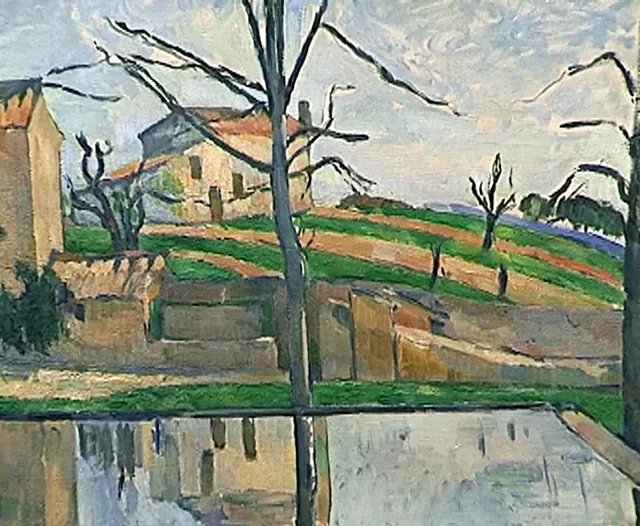 Cézanne, Le Bassin du Jas de Bouffan en hiver