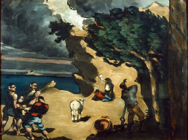 Cézanne, Les Voleurs et l’âne