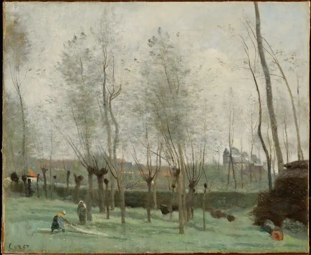 Corot, Les Blanchisseuses dans la saulaie, Sainte-Catherine-lès-Arras