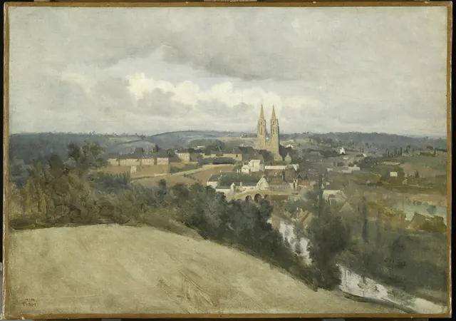 Corot, Vue générale de la ville de Saint-Lô