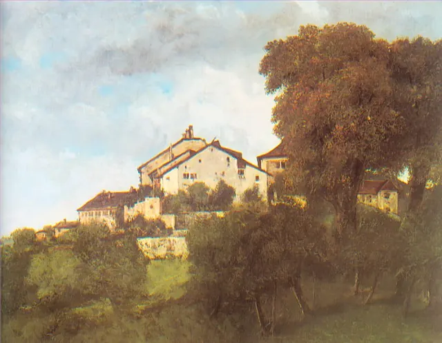 Courbet, Les Maisons du château d’Ornans