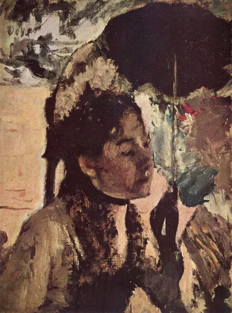 Degas, Femme à l’ombrelle (Aux Tuileries)
