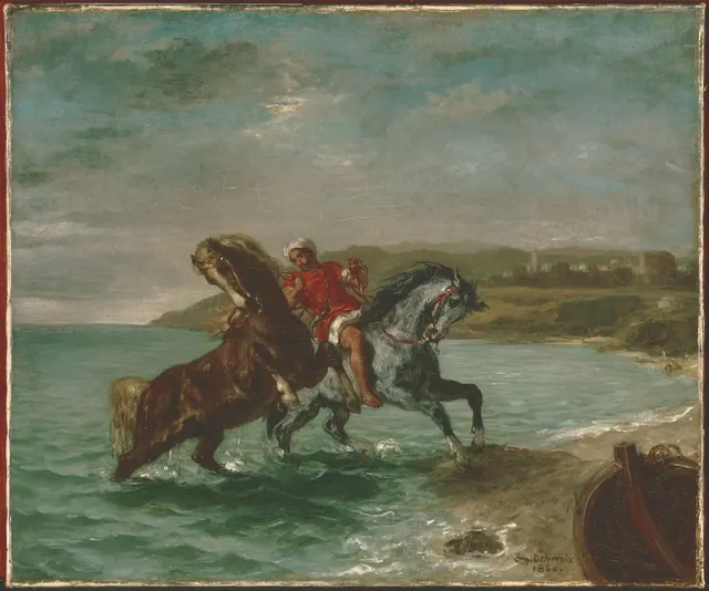 Delacroix, Chevaux sortant de la mer