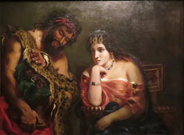Delacroix, Cléopâtre et le paysan