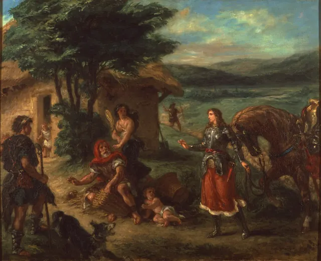 Delacroix, Herminie et les bergers