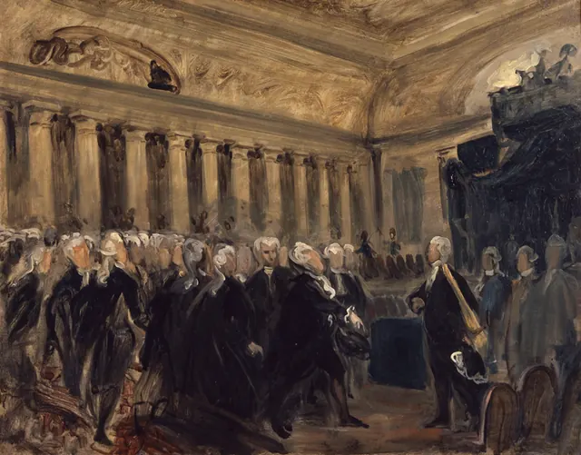 Delacroix, Mirabeau devant Dreux-Brézé, première esquisse