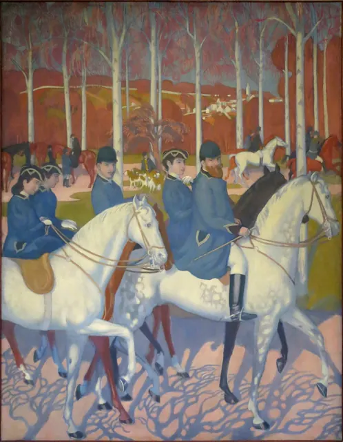 Maurice Denis, La Légende de saint Hubert · Le Départ