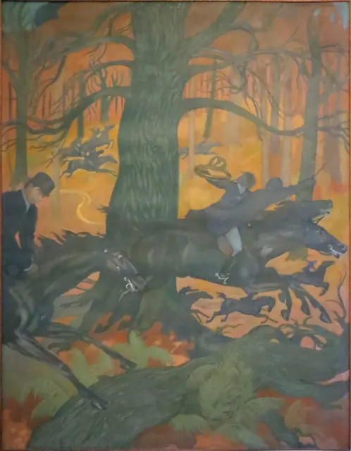 Maurice Denis, La Légende de saint Hubert · La Chasse infernale