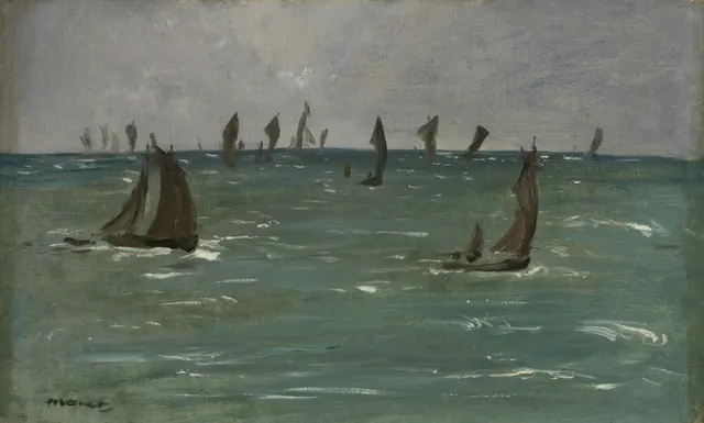 Manet, Bateaux à Berck-sur-Mer