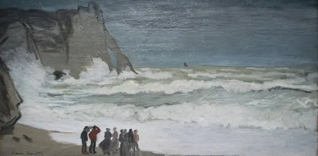 Monet, Grosse mer à Étretat