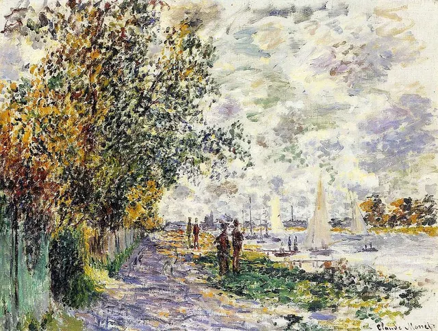 Monet, La Berge du Petit-Gennevilliers