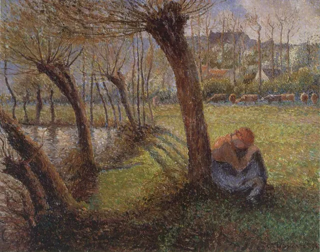 Pissarro, Vachère au bord de l’Epte, Bazincourt