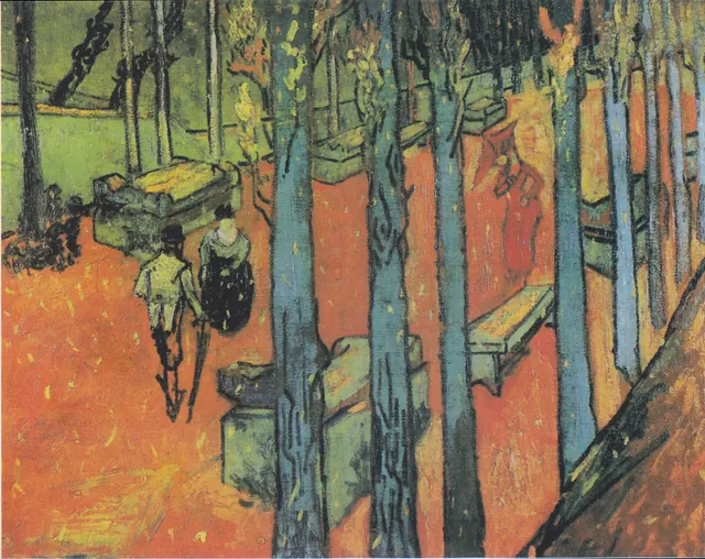 Van Gogh, Les Alyscamps, chute des feuilles